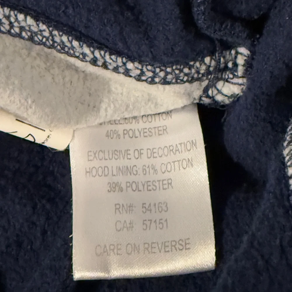 NY YANKEES ZIP HOODIE SWEATSHIRT‎ XL BASEBALL DISTRESSED BLUE Carl Banks - Picture 8 of 10